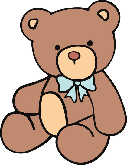 Cute Teddy Bear Cartoon Illustration 